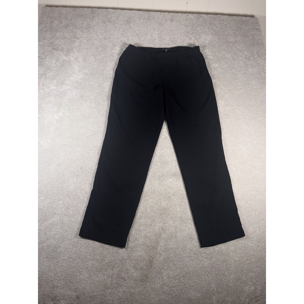 eileen fisher black pants medium straight leg side zip Flowy